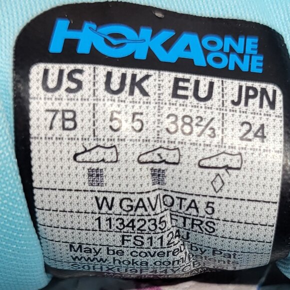 Hoka One One Gaviota 5 Women's Size US 7B Frost Rose Gold Athletic Sneakers. - Picture 8 of 13